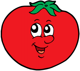 Un sonriente tomate maduro Juego