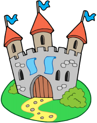 Castillo medieval con tres torres Juego