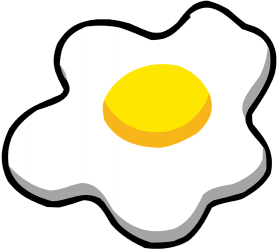 Huevo frito, típico en el desayuno inglés Juego