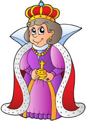 La reina con la corona real Juego