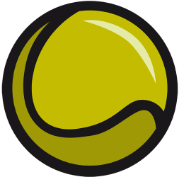 Pelota de tenis amarilla Juego