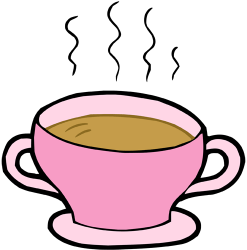 Taza de una bebida de café, café con leche Juego