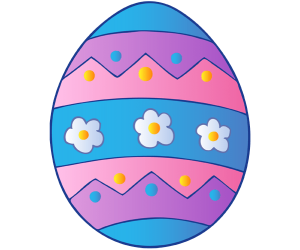 Decoración de Pascua, un huevo decorado Juego