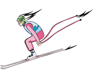 Descenso, disciplina más rápida del esquí alpino Juego