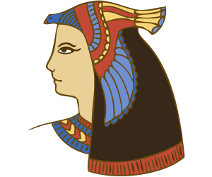 Diosa egipcia con un tocado de ave Juego