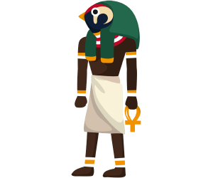 Horus, el Dios egipcio con cabeza de halcón Juego