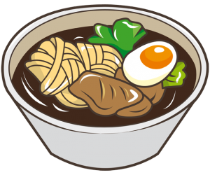 Tamago Udon, una sopa japonesa con huevo y fideos Juego