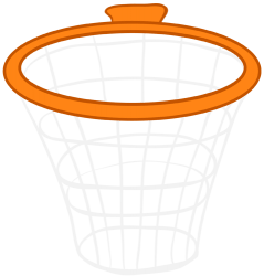 Aro y red, esencial para el baloncesto Juego