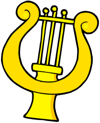 Arpa, instrumento musical de cuerdas Juego