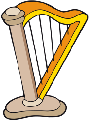 Arpa celta, instrumento nacional de Irlanda Juego