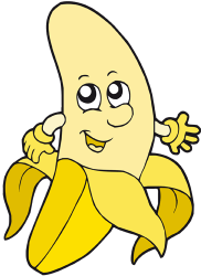 Banano o plátano, la fruta de la planta del banano Juego