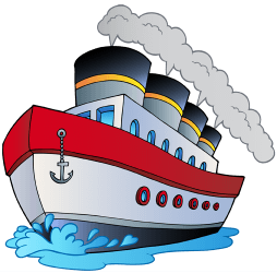 Barco de vapor en navegación Juego