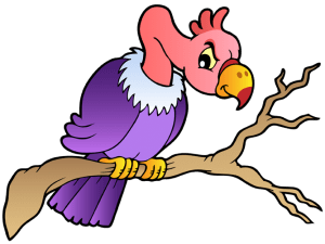Buitre, un pájaro de presa carroñero Juego