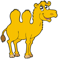Camello, gran mamífero con dos jorobas de Asia Juego