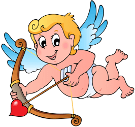 Cupido con un arco y una flecha Juego