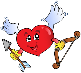 El amor es representado con un corazón Juego