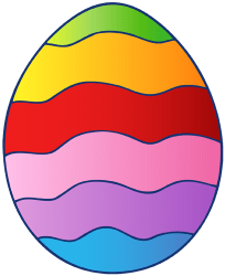 Huevo de Pascua multicolor Juego