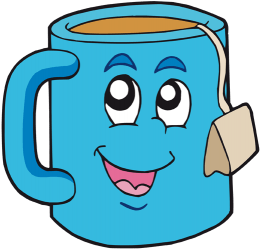 Infusión de hierbas o té en una taza o mug Juego
