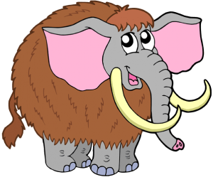 Mamut, mamífero extinto como un elefante peludo Juego