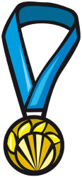 Medalla de oro para el ganador Juego