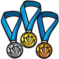 Medallas para los tres primeros Juego