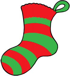 Media de Navidad, una bolsa con forma de calcetín Juego
