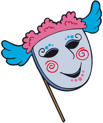 Máscara veneciana. Máscara del Carnaval de Venecia Juego