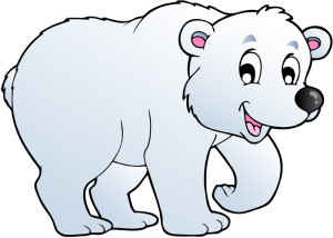 Oso polar, el oso más grande vive sobre los hielos Juego