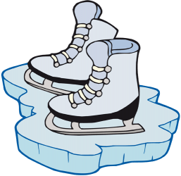 Patines de patinaje artístico. Patines para hielo Juego