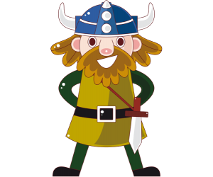 El jefe vikingo con una larga barba Juego