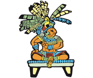 El rey de los mayas sentado en el trono Juego
