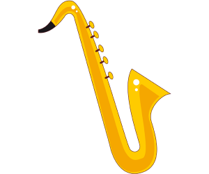 El saxo, el saxofón, un instrumento de viento Juego
