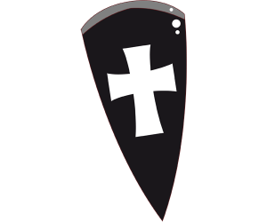 Escudo medieval con la cruz de San Jorge Juego