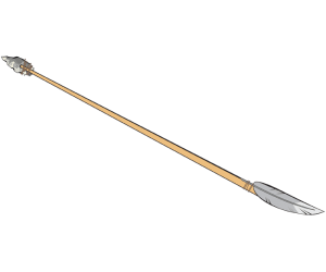 Flecha con punta de piedra, flecha prehistórica Juego