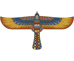 Halcón, representación egipcia del Dios Horus Juego