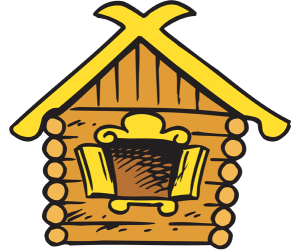 Izba, casa de campo de troncos tradicional rusa Juego