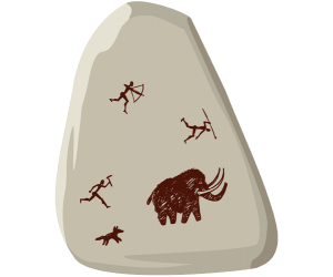 La caza del mamut, una pintura rupestre Juego