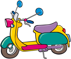 La primera motocicleta de tipo scooter, Vespa Juego