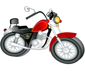 Motocicleta Chopper. Motocicleta custom Juego