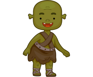 Ogro, un monstruo verde, similar a Shrek Juego