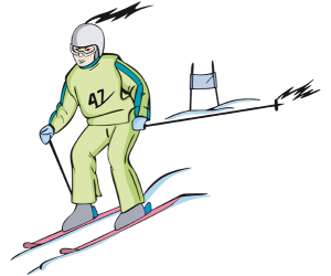 Slalom, competición técnica del esquí alpino Juego