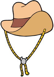 Sombrero de vaquero, típico de los cowboys Juego