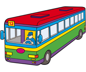 Un autobús de transporte público en la carretera Juego
