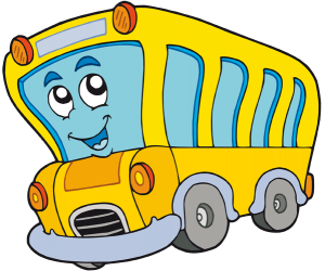 Un autobús escolar amarillo en carretera. Autocar Juego