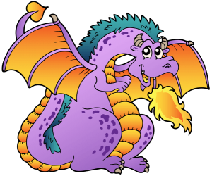 Un dragón volador que lanza fuego por la boca Juego