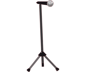 Un micrófono con soporte de pie Juego