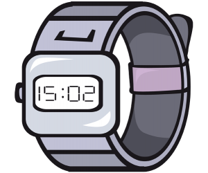 Un reloj de pulsera digital, un reloj deportivo Juego
