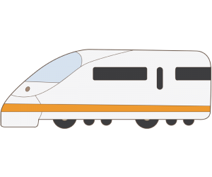 Un tren de alta velocidad, un tren expreso Juego