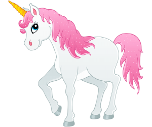 Un unicornio,un caballo con un cuerno en la frente Juego