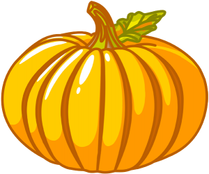 Una calabaza, un fruto típico del otoño Juego